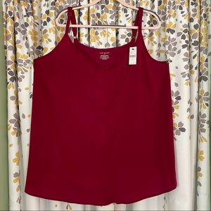 NWT! Lane Bryant delicate faux button cami